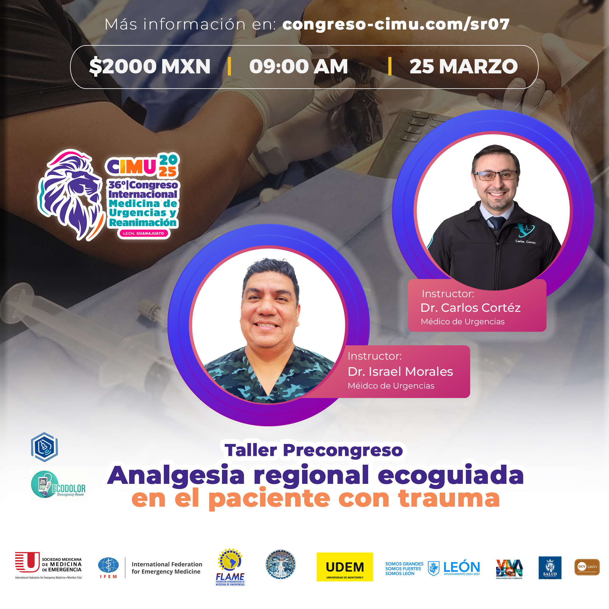 ANALGESIA REGIONAL ECOGUIADA EN EL PACIENTE CON TRAUMA - SMME-AC