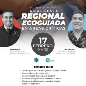 ANALGESIA REGIONAL ECOGUIADA EN ÁREAS CRÍTICAS CIMU 2026