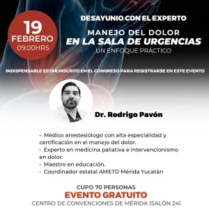 CIMU 2026 Manejo del dolor en la sala de urgencias